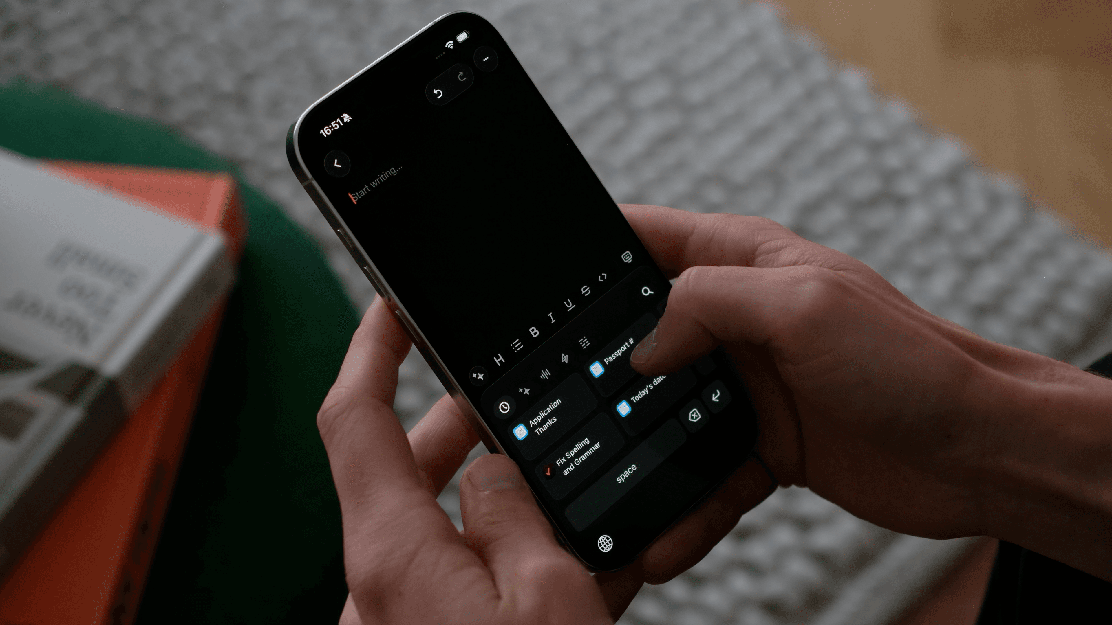 Recents tile on the Raycast iOS keyboard