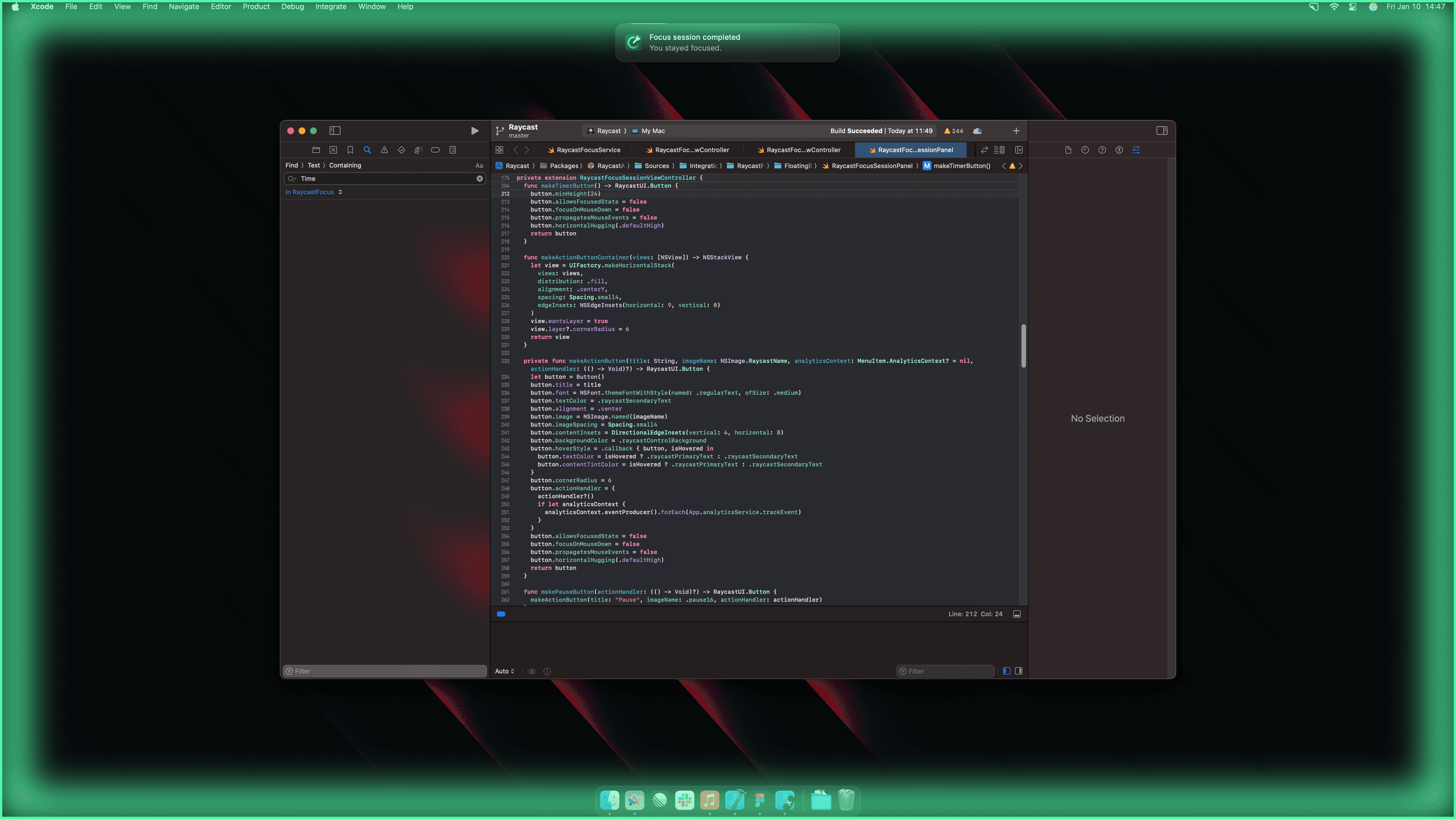 Completed focus session celebration