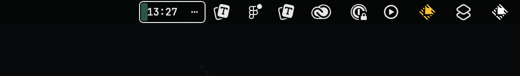 Focus session shown in the Menu Bar