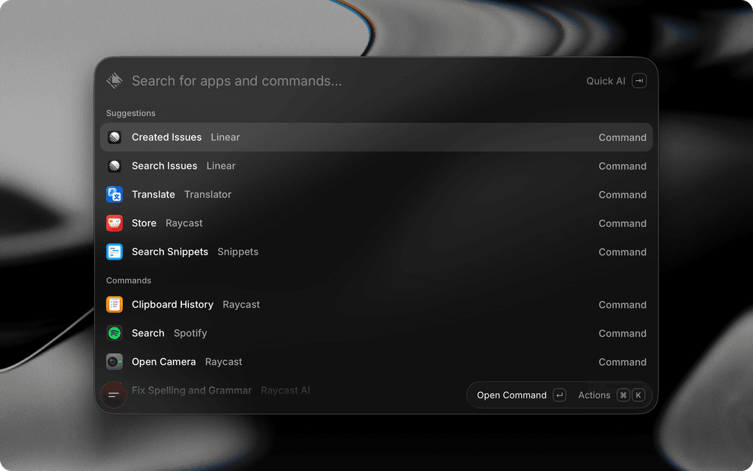 Raycast Manual