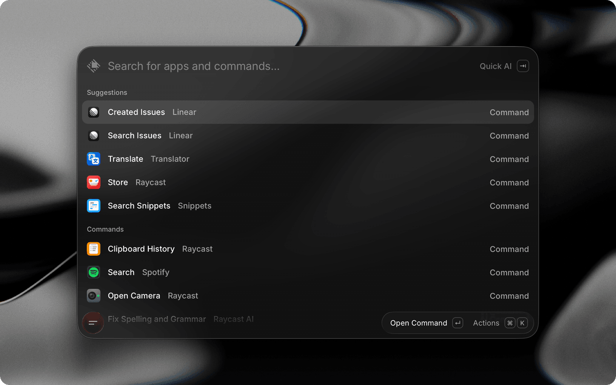 Raycast Manual