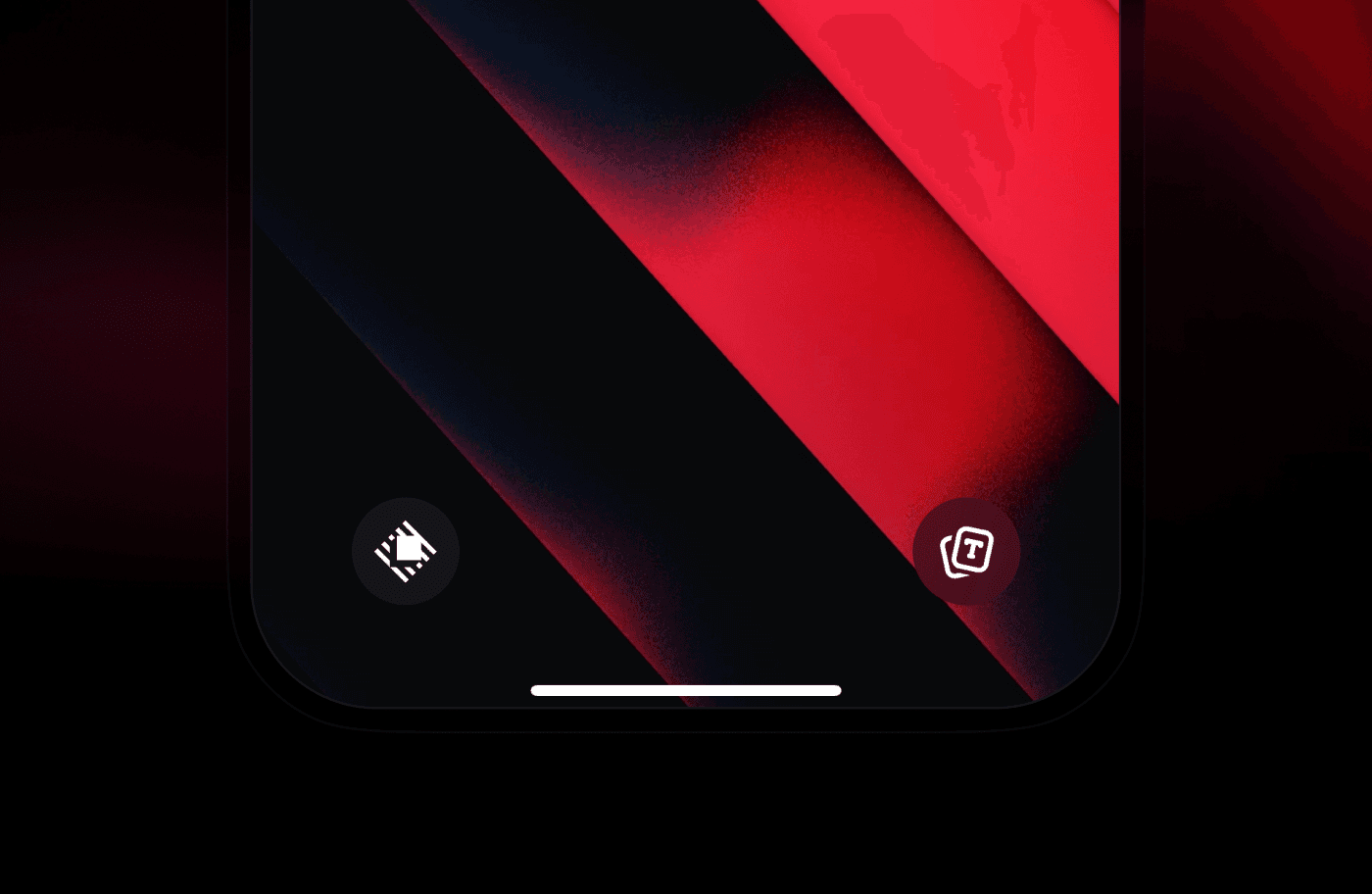 Raycast controls on iOS lock screen and Control Center